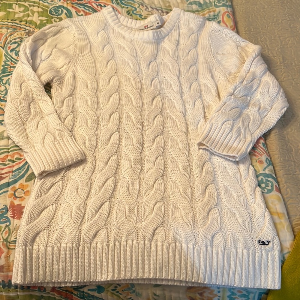 Vineyard Vines Off white cable sweater
